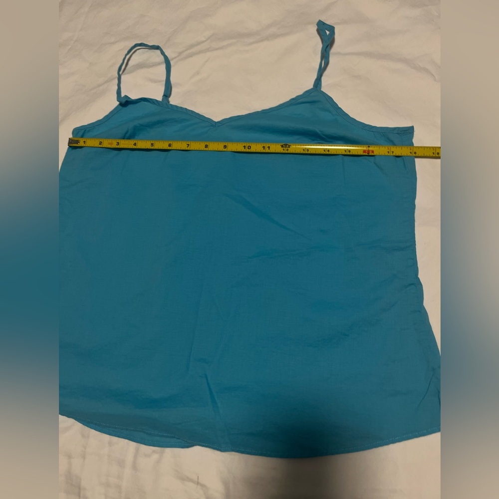 J. CREW Women’s Turquoise Eyelet LS  Button-Down Top Shirt Size M - Picture 8 of 16